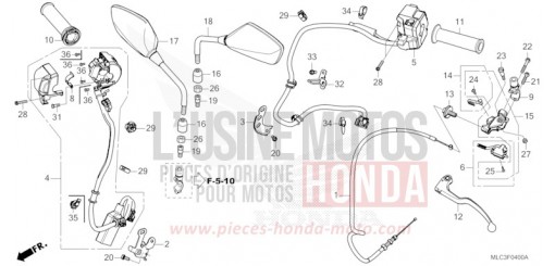 HANDLE SWITCH/GRIP/CABLE/MIRROR XL750S de 2025